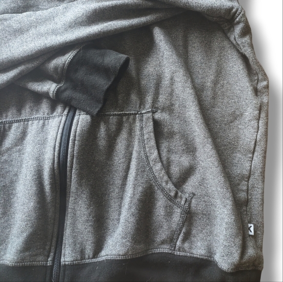 Kickee Men's Solid Fleece Zip-Front Hoodie size Large - Picture 4 of 5